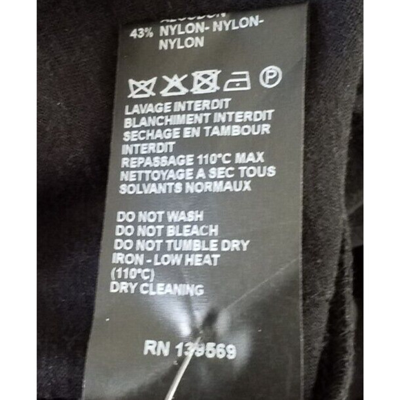 The Kooples Womens Wool Lace Blouse Black Red Long Sleeve Size M - Picture 6 of 6